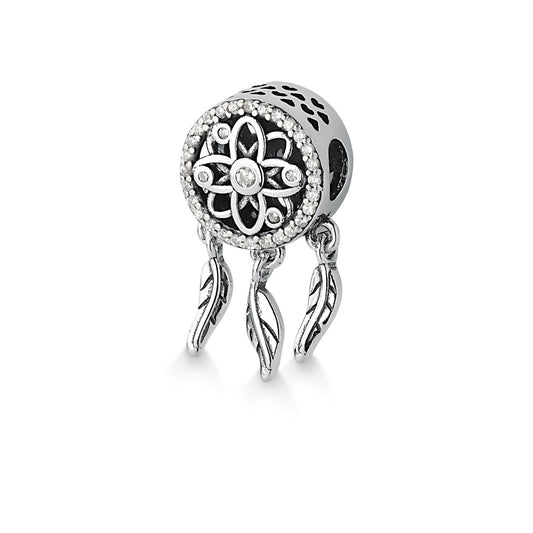 Charm atrapasueños con circonita cúbica